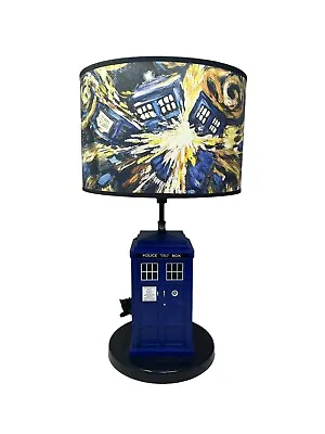 $69.99 • Buy BBC Doctor Who Table Lamp Exploding Tardis Shade Flashing Light Sound Effects