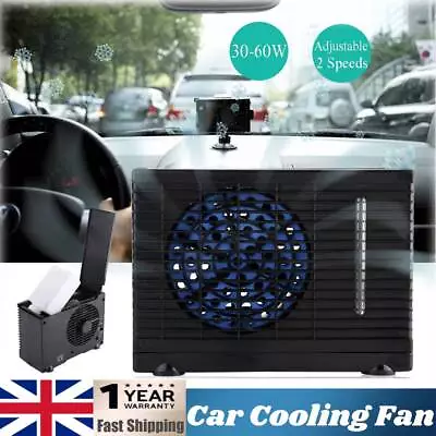 12V Portable Air Conditioner Fan For Car Alternative Plug In Vehicle Dash Mount • £29.98