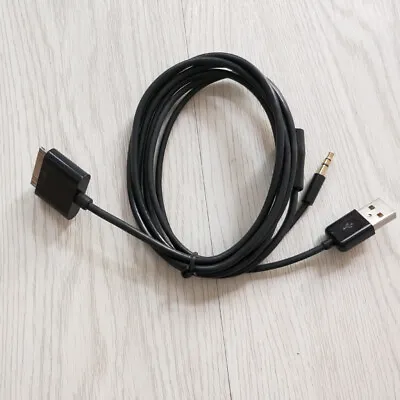 30pin Dock To 3.5mm Car AUX Audio USB Charger Sync Data Cable For IPhone 4 IPod • $7.99