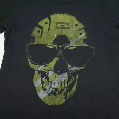 OAKLEY REGULAR FIT SKULL IN SUNGLASSES TEE T SHIRT Sz Mens M Gray  • $12.99