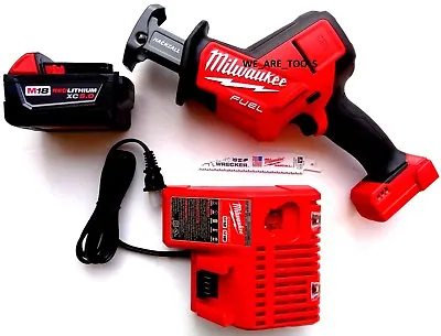 Milwaukee 2719-20 M18 FUEL Hackzall (1) 48-11-1850 5.0 Battery Charger Saw 18V • $219.97