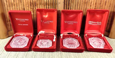 $60 • Buy 4 Waterford Chrystal Christmas Ornaments / 12 Days Of Christmas / Boxes