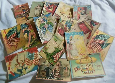 Set Of 16 VICTORIAN LARGE VINTAGE Patriotic Images From Vintage Postcards-Set #1 • $4.97