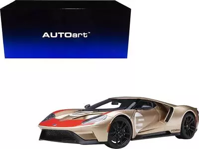 Ford GT Heritage Edition #5 Holman Moody Gold Metallic With Red And White 1/18 • $296.99