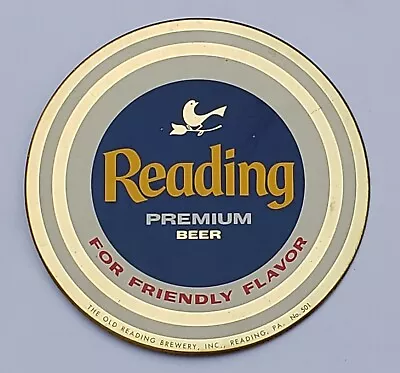 1950's Beer Sign - READING PREMIUM - Reading PA : Button TOC • $125