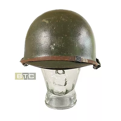 US Korean War M1 Steel Combat Helmet With Liner - Original • $450