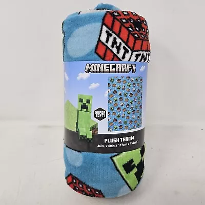 Minecraft Video Gamer Super Soft Plush Throw Blanket / 46in X 60in • $22.99