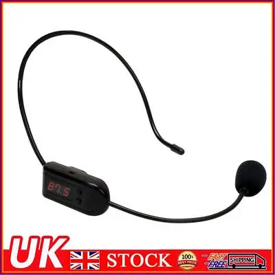 £8.09 • Buy FM Wireless Microphone Headset Megaphone Radio Mic For Loudspeaker