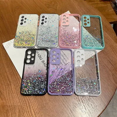 Glitter Case For Samsung A10 A20 A01 A30 A50 A23 TPU Bling Gradient Luxury Cover • $8.78