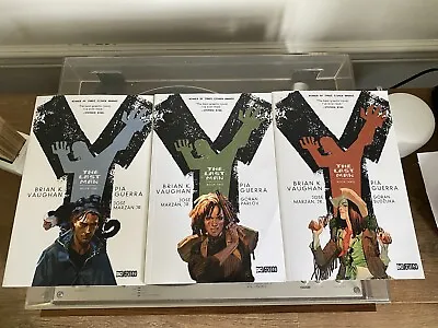 Y The Last Man Books 1-3 1 2 3 DC Vertigo Brian Vaughan TPB  SERIES • $25