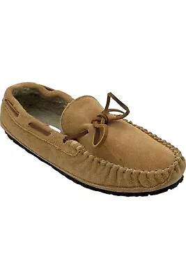 Minnetonka Men's Casey Moccasin Slippers Cinnamon • $34.99