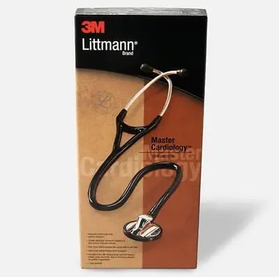 Littmann 3M 2161 Master Cardiology Stethoscope  Chestpiece Black Edition New • $316