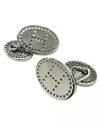 Pre Loved Hermes Sophisticated Silver Cufflinks  -  Sets • $781