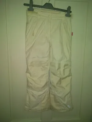 Child's Waterproof Padded Trousers White 5-6 Yrs From Muddy Puddles Washable • £6.50