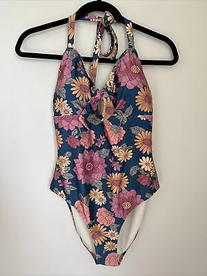 Princess Highway X ModCloth Floral One-Piece Swimsuit Size L (AU 14) NEW Dahlia • $35