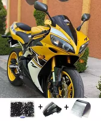 FSM Yellow Black Injection Plastic Fairing Fit For Yamaha YZF R1 2004-2006 H011 • $390.99