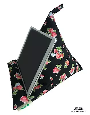 Strawberry - IPad Tablet Kindle Phone Bean Bag TECH Support Stand Holder Cushion • £10.95