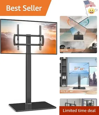 Versatile Adjustable Compact Floor TV Stand With Mount - 27-65  TV Compatibility • $144.37