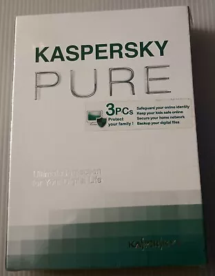 Kaspersky PURE For 3 PCs - Ultimate Protection For Your Digital Life (Security) • £21