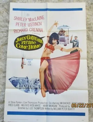 $20 • Buy  John Goldfarb Please Come Home 27x41 Original Folded Movie Poster Cold War Cia