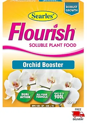 $24.90 • Buy Orchid Fertilizer Searles Flourish Orchid Booster 500g Soluble Plant Food 