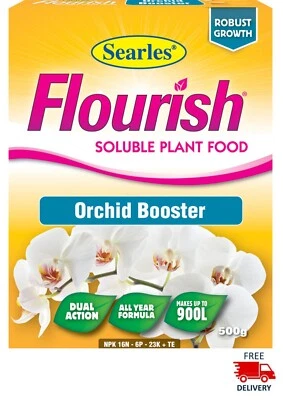 $24.90 • Buy Orchid Fertilizer Searles Flourish Orchid Booster 500g Soluble Plant Food 