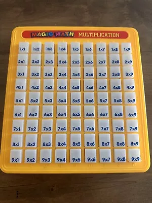 Vintage Magic Math Multiplication 1993 Press And See Homeschool Educational Toy • $17