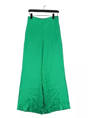 Zara Women's Suit Trousers S Green 100% Other Wide-Leg Dress Pants • £12.40