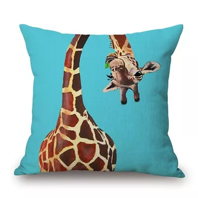 £7.99 • Buy Giraffe Gifts Cushion Cover -Many Designs Presents Gift Giraffes Quick Dispatch 