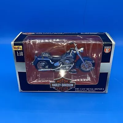 Harley Davidson Replica FLST Heritage Softail Motorcycle 1986 Series 8 Die Cast • $10