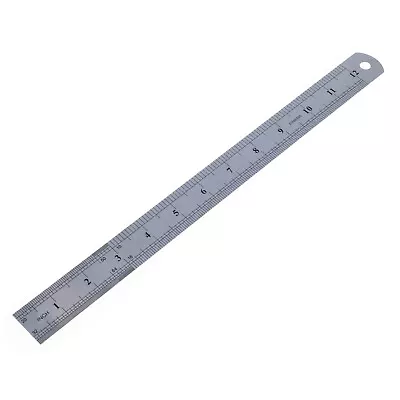 12 Inch Stainless Steel Ruler Metric And SAE Measurements • $8.99