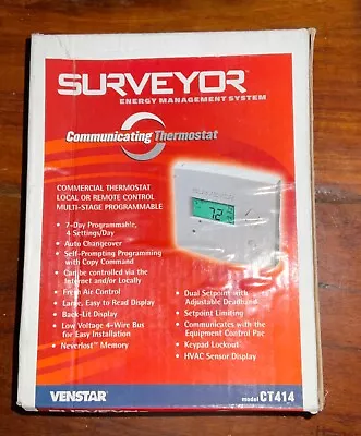 VENSTAR  Thermostat Surveyor Energy Management System CT414  • $110