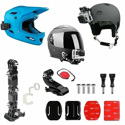 £6.97 • Buy Gopro Helmet Mount Kit. Front / Side 9 In 1 Quick Clip. Suits Gopro + ActionCams