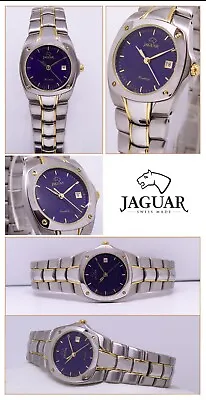 JAGUAR Bi-Colour Azure Blue Premium &traumhafte Watch With Sapphire Glass J-291 • £185.52