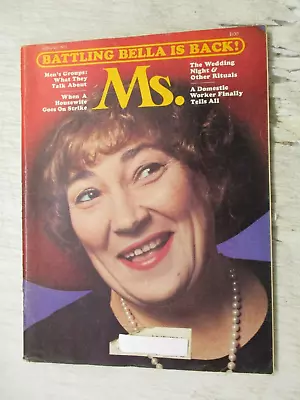 Ms. Magazine February 1973 Bell Abzug Housewife On Strike Women's Feminism • $19.95