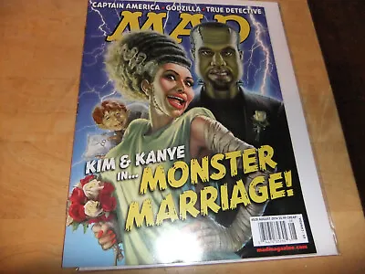 Mad Magazine #528 2014 VG Condition KIM & KANYE WEST MARRIAGE FRANKENSTEIN COVER • $4.99
