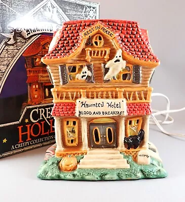 Creepy Hollow Haunted Hotel Lighted Halloween NIB Midwest Of Cannon Falls • $29.99