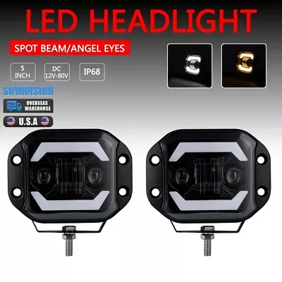 2PC LED Work Light Auxiliary Spotlights Motorcycle Driving Fog Light For Jeep • $25.16