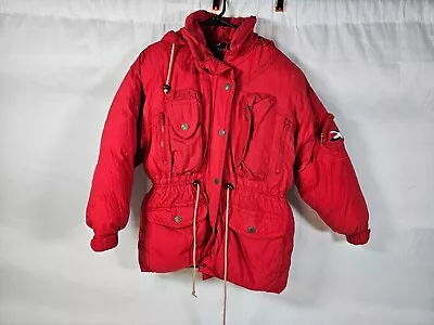 Triple F.a.t. Fat Goose Down Parka Jacket M Red Hood Arctic Temperature • $59.99