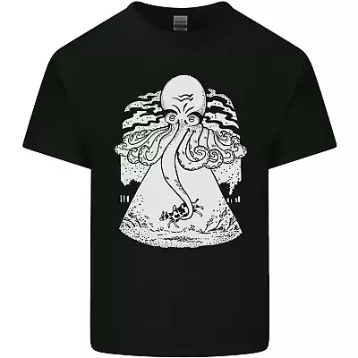 Alien Octopus Kraken Cthulhu Cow UFO Mens Cotton T-Shirt Tee Top • $22.33