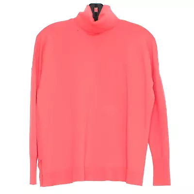 J Crew Womens Sweater Merino Wool Turtleneck Long Sleeve Side Slits Small AC • $23.98