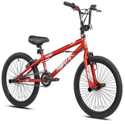 Boys 20 Inch Pro Stunt Bike Freestyle BMX Extreme Action Sport Bicycle Red Steel • $135.12
