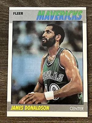 James Donaldson 1987 Dallas Mavericks 87-88 Fleer Basketball #28 Of 132 Mint • $1.02