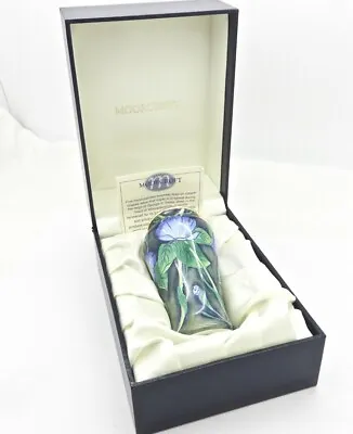 Moorcroft Morning Glory Hand Painted Vase In Box 3.5  Excellent • $275