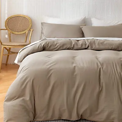 £83.08 • Buy 600 Tc Egyptian Cotton Duvet Cover Queen Size Ultra Soft And Breathable Bedding 