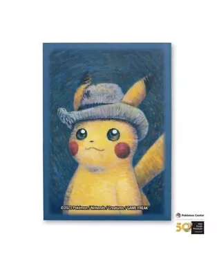 Pokémon Center X Van Gogh Museum Pikachu Self-Portrait 65 Card Sleeves • £1