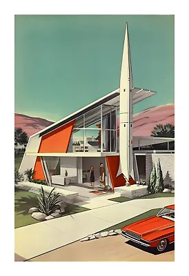 1960s Mid Century Modern Atomic Age Art Print 6ps • $19.99