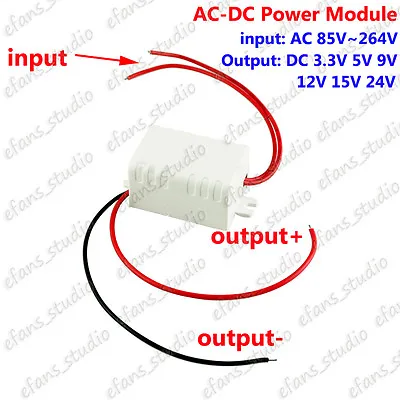 $3.56 • Buy AC-DC Converter 110V 220V To 3.3V 5V 9V 12V 15V 24V Switching Transformer Module