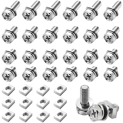 48 Pack Motorcycle Battery Terminal Bolts Screws Square Nuts Kit M6 X 10Mm 12Mm • $12.25