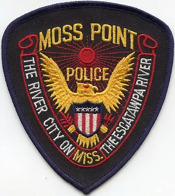 MOSS POINT MISSISSIPPI MS The River City On The Escatawpa River POLICE PATCH • $9.99